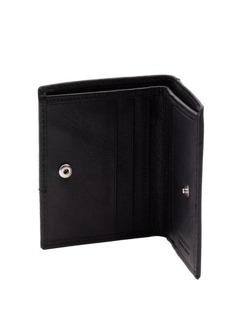 JOHN Vertical leather wallet black - Men’s Wallets