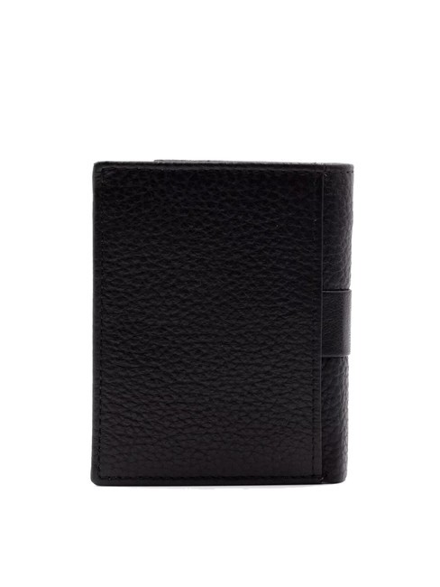 JOHN Vertical leather wallet black - Men’s Wallets