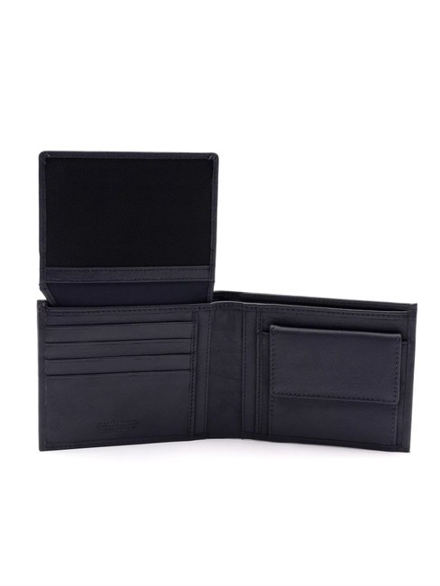 STRIPE Flap wallet and coin purse blue - Men’s Wallets