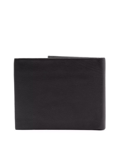 STRIPE Leather Coin Purse Wallet black - Men’s Wallets