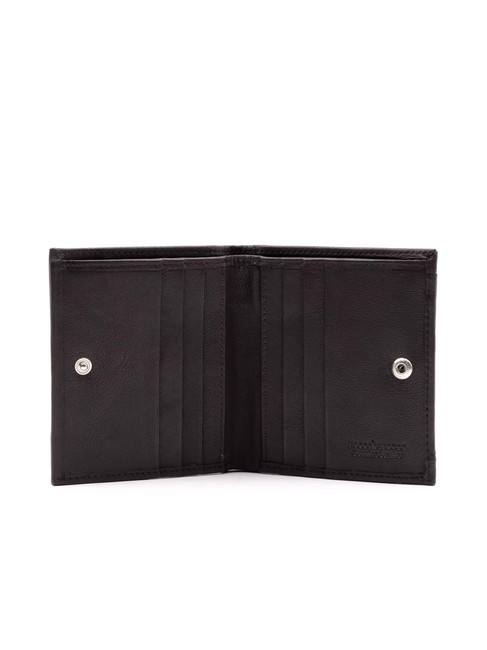 STRIPE Vertical wallet with pocket dark brown - Men&rsquo;s Wallets