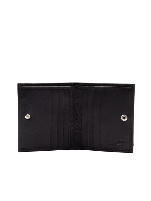 STRIPE Vertical wallet with pocket black - Men&rsquo;s Wallets