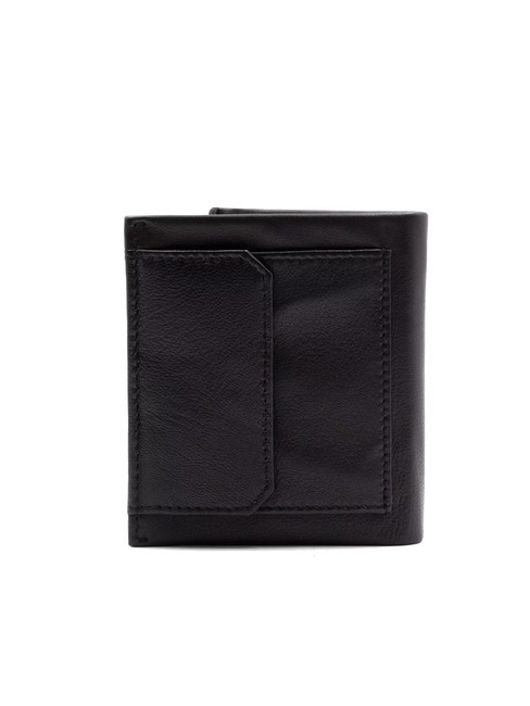 STRIPE Vertical wallet with pocket black - Men&rsquo;s Wallets