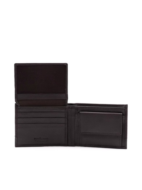 ROBERT Leather wallet with flap dark brown - Men’s Wallets