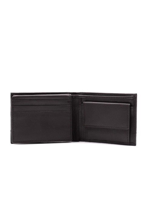 ROBERT Leather wallet with flap dark brown - Men’s Wallets