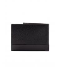 ROCCOBAROCCO ROBERT Leather wallet with flap black - Men’s Wallets - 4