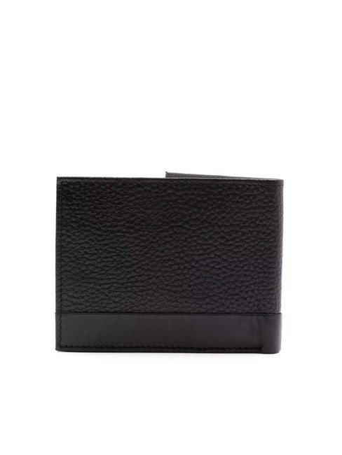 ROBERT Leather Coin Purse Wallet black - Men’s Wallets