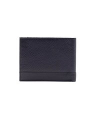 ROCCOBAROCCO ROBERT Leather wallet with flap blue - Men’s Wallets - 3