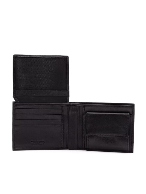 ROBERT Leather wallet with flap black - Men’s Wallets