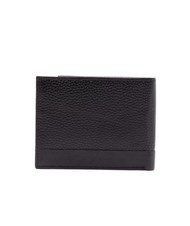 ROCCOBAROCCO ROBERT Leather wallet with flap black - Men’s Wallets - 3