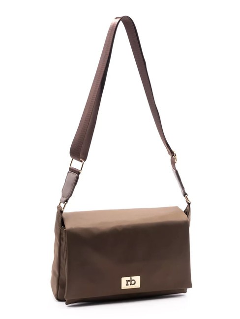 GLORIA Shoulder bag with flap dark brown - Women’s Bags