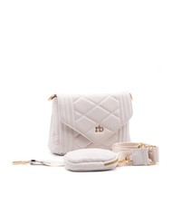 ROCCOBAROCCO GLAM Shoulder bag with pouch off white - Women’s Bags - 2