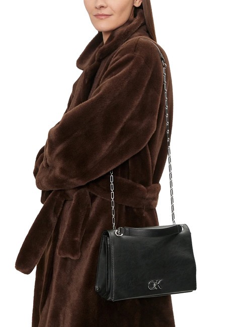 CK CONV CHAIN Convertible shoulder bag, crossbody bag pvh black - Women’s Bags