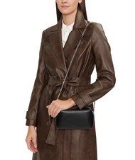 CALVIN KLEIN CK PLAQUE Mini shoulder bag chain pvh black - Women’s Bags - 5