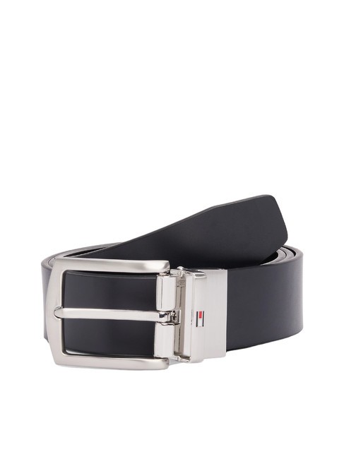 DENTON Leather belt space blue / black - Belts
