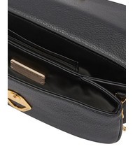 COCCINELLE DEW Small hammered leather bag Black - Women&rsquo;s Bags - 4