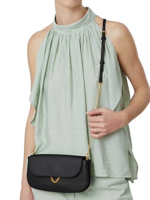 DEW Small hammered leather bag Black - Women&rsquo;s Bags