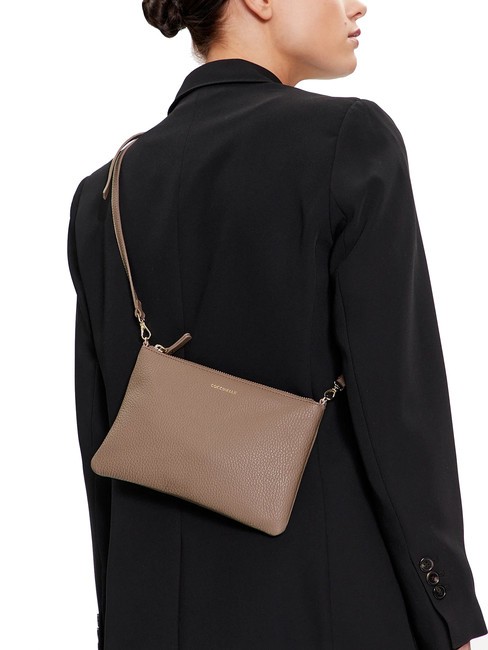 BEST CROSSBODY Leather mini bag warm taupe - Women&rsquo;s Bags