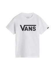 VANS VANS CLASSIC Cotton T-shirt white / black - Child T-shirt - 4
