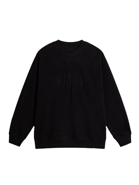CARLO LOOSE Crewneck fleece sweatshirt black - T-shirt