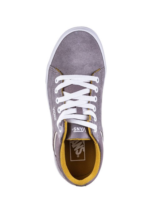 SELDAN Suede leather sneakers retro pop gray/creme brulee - Women’s shoes
