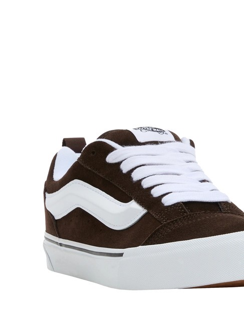 KNU SKOOL Suede leather sneakers brown/white - Unisex shoes