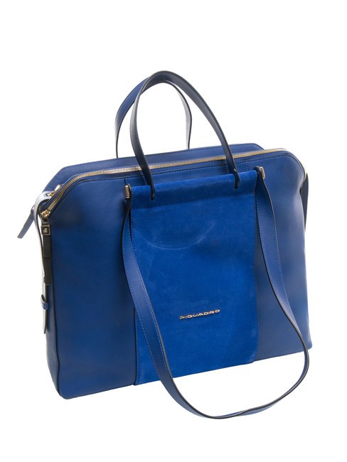 CAMPIONARIO - CIRCLE  CIRCLE Multifunctional leather bag blue - Work Briefcases