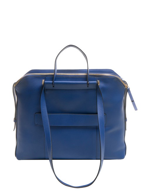 CAMPIONARIO - CIRCLE  CIRCLE Multifunctional leather bag blue - Work Briefcases