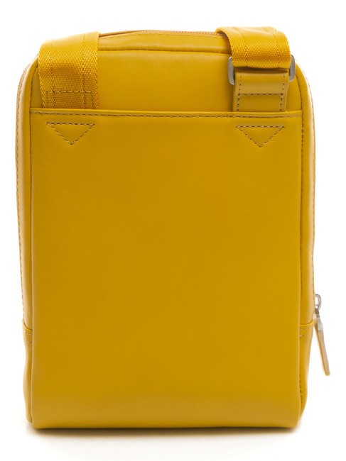 bag VIBE out, in hammered leather yellow 4 - Over-the-shoulder Bags for Men
