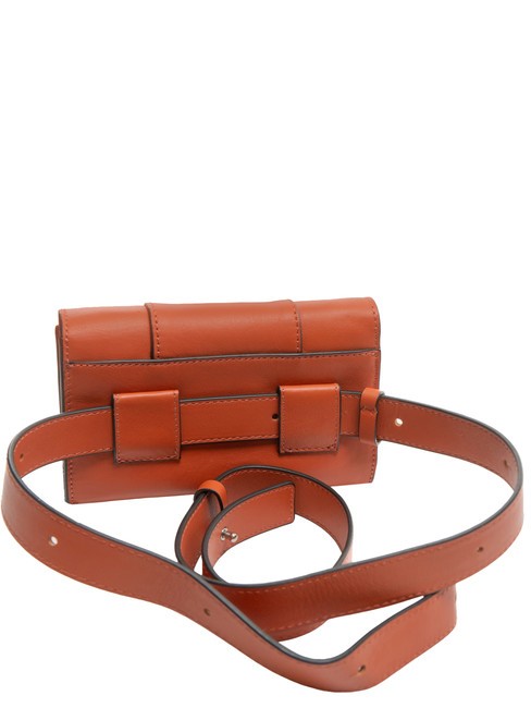 CAMPIONARIO - MUSE Mini bag / pouch in leather ORANGE - Women&rsquo;s Bags