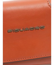 PIQUADRO CAMPIONARIO - MUSE Mini bag / pouch in leather ORANGE - Women&rsquo;s Bags - 3