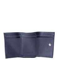 GIANNI CHIARINI WALLETS GRAIN Small hammered leather wallet BLUE - Women&rsquo;s Wallets - 2