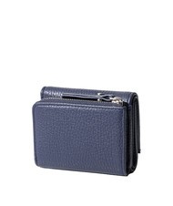 GIANNI CHIARINI WALLETS GRAIN Small hammered leather wallet BLUE - Women&rsquo;s Wallets - 3