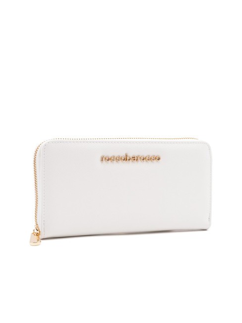 LOGO METALLICO Large zip around wallet off white - Women’s Wallets