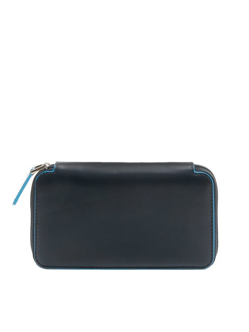 BLUE SQUARE  Full grain leather wallet blue - Men’s Wallets