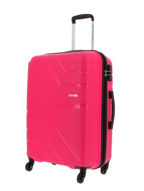 UPLAND Set of 3 trolleys: cabin, medium, large pink - Trolley Set