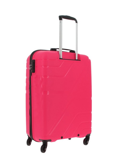 UPLAND Set of 3 trolleys: cabin, medium, large pink - Trolley Set