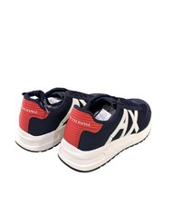 ARMANI EXCHANGE A|X LOGO Sneakers navy+reddish - Men’s shoes - 3