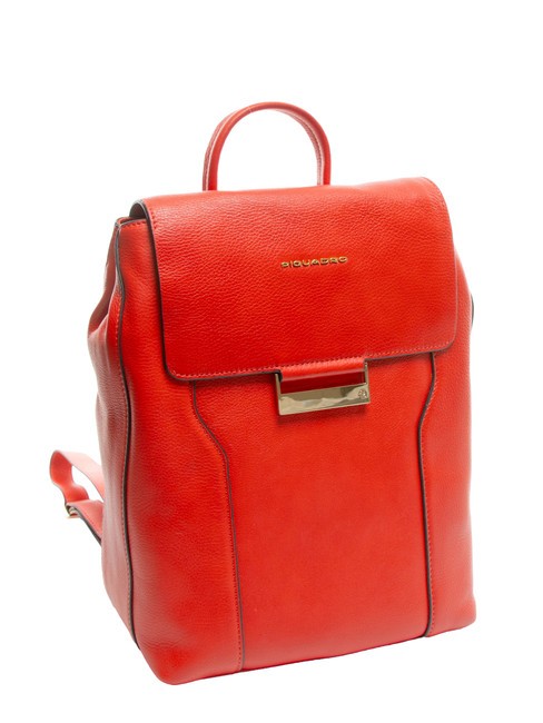 W99  Leather backpack RED - Laptop backpacks