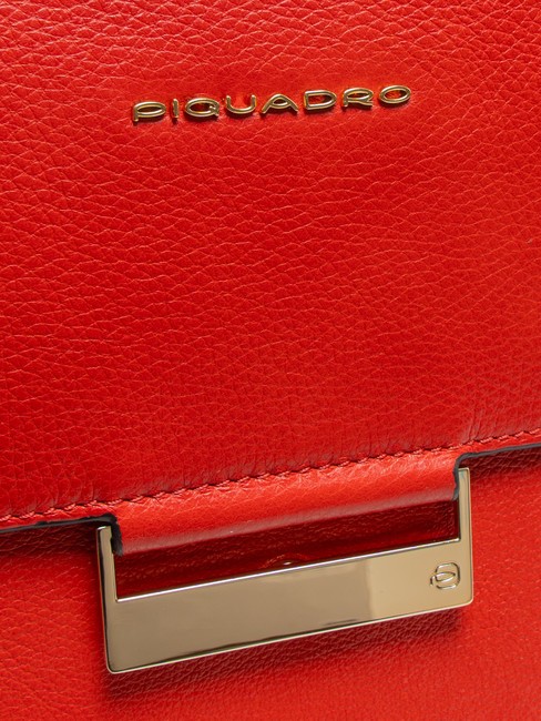 W99  Leather backpack RED - Laptop backpacks