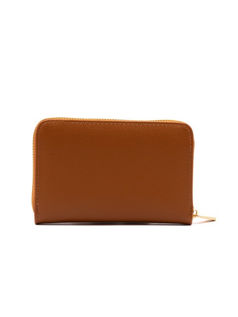 LOGO METALLICO Medium zip around wallet tan - Women’s Wallets