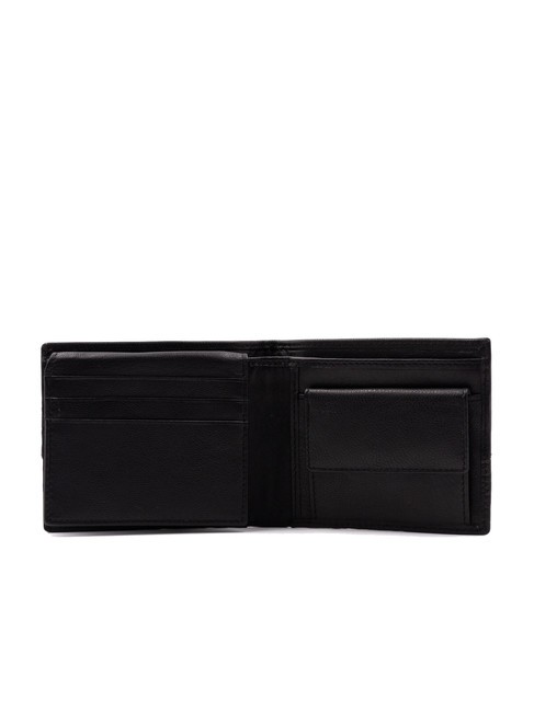 BRYAN Leather wallet with flap black - Men’s Wallets