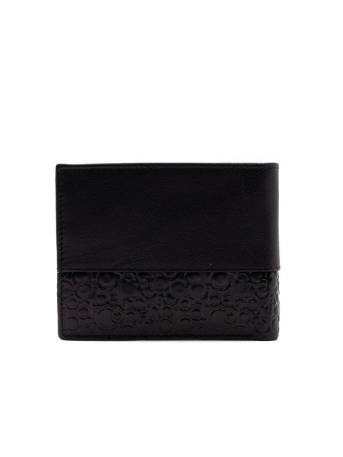 BRYAN Leather wallet with flap black - Men’s Wallets