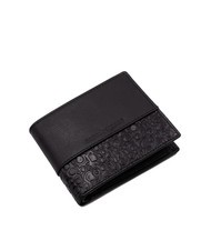 ROCCOBAROCCO BRYAN Leather wallet with flap black - Men’s Wallets - 6