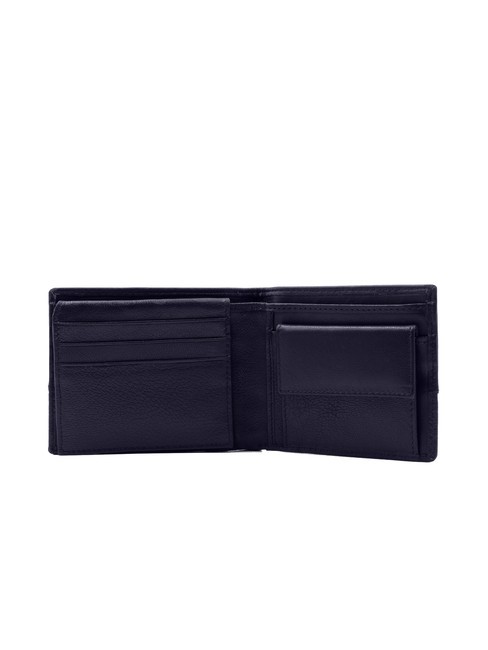BRYAN Leather wallet with flap navy - Men&rsquo;s Wallets