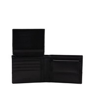 ROCCOBAROCCO BRYAN Leather wallet flap and coin purse black - Men’s Wallets - 2