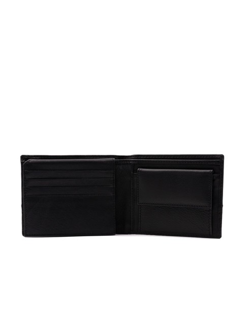 BRYAN Leather wallet flap and coin purse black - Men’s Wallets