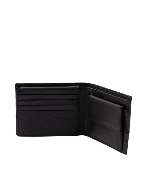 BRYAN Leather wallet flap and coin purse black - Men’s Wallets