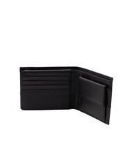 ROCCOBAROCCO BRYAN Leather wallet flap and coin purse black - Men’s Wallets - 4