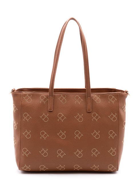 LOLA Shopping bag with studs tan - Women’s Bags